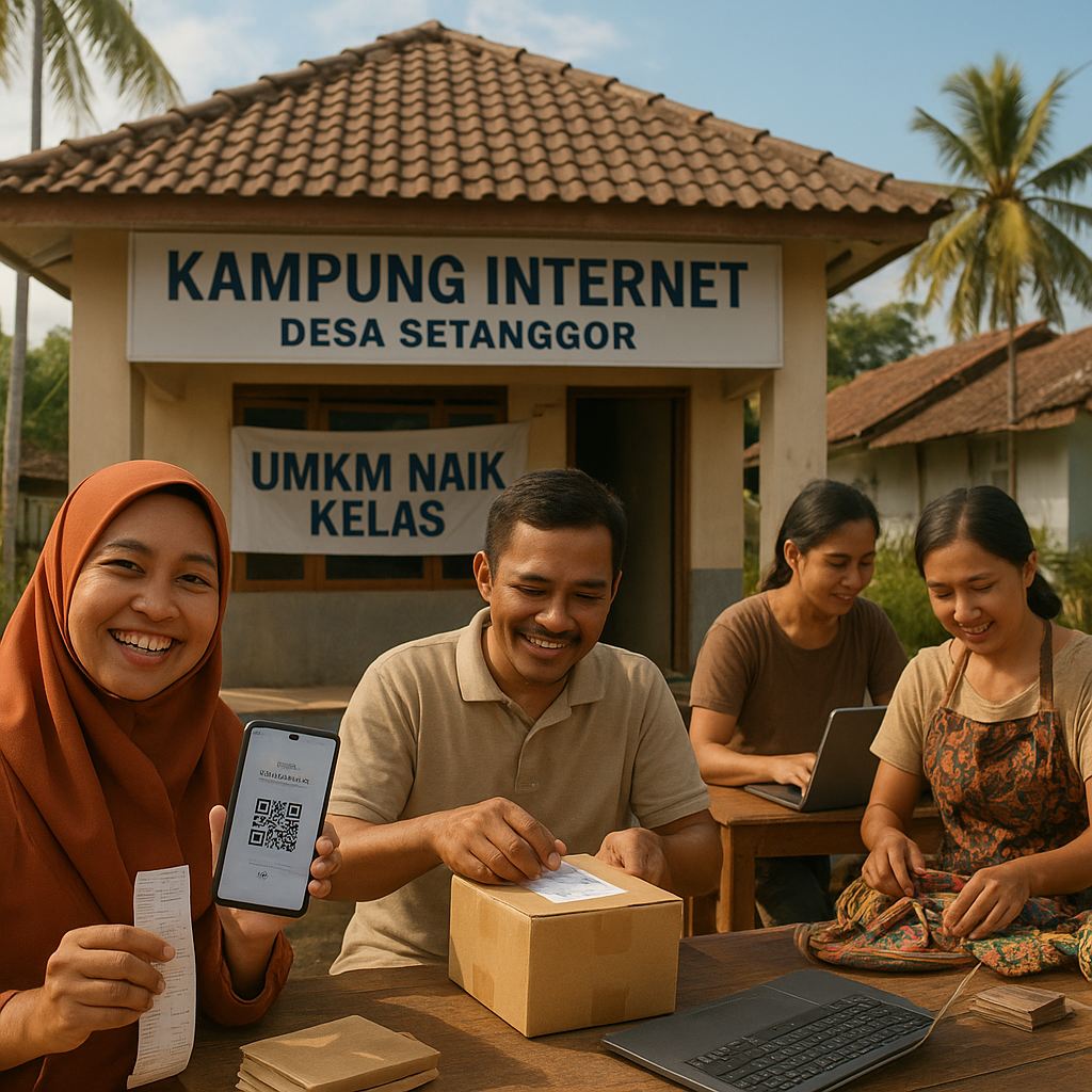 Kampung Internet di Desa Setanggor Ubah Nasib UMKM, Cuan Capai Rp20 Juta per Hari