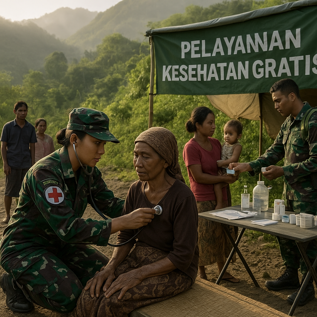 Dokter Militer Jelajah Bukit, Beri Layanan Kesehatan Gratis untuk Warga Pedalaman Halmahera