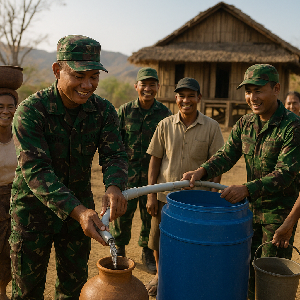 TNI Bantu Warga Pelosok NTT Atasi Kesulitan Air dengan Teknologi Penjernih Sederhana
