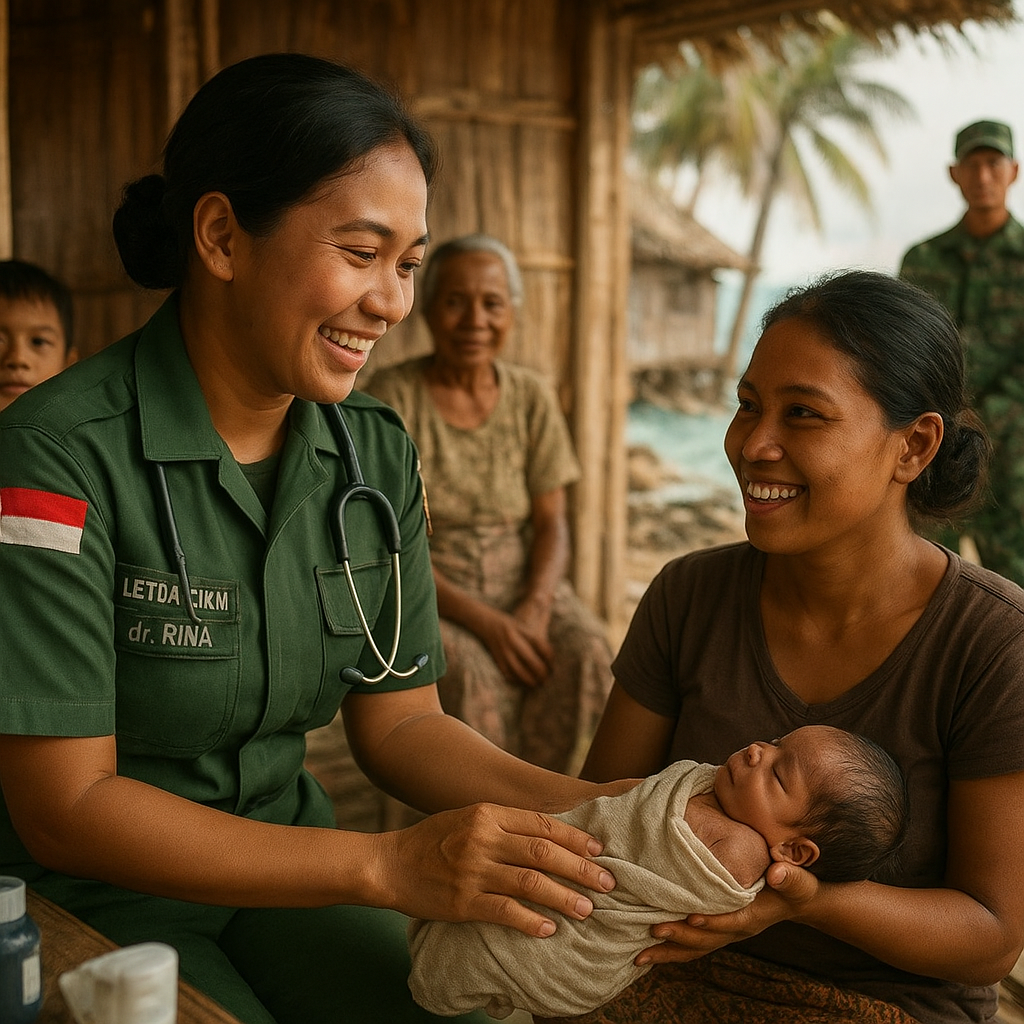 Kisah Dokter TNI yang Mengabdi di Pulau Terluar: Dari Persalinan hingga Pengobatan Gratis