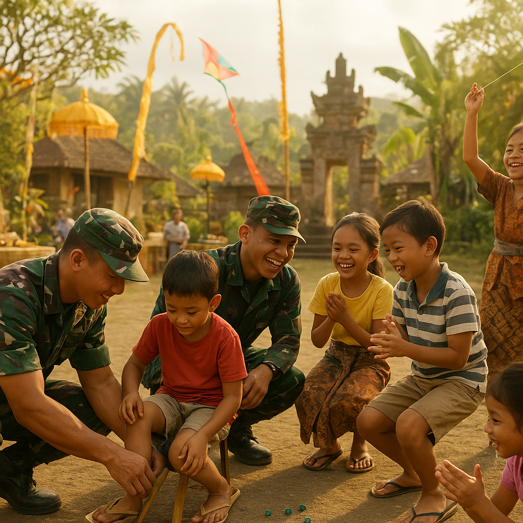 TNI Mengadakan Festival Budaya untuk Anak-Anak Desa di Bali