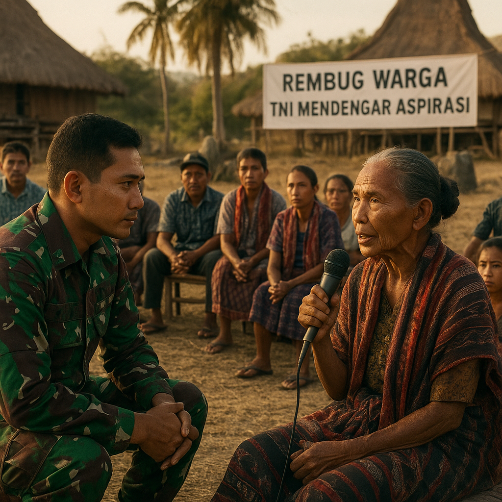 Mendengar Keluh Kesah: TNI Gelar Rembug Warga di Desa Terpencil Sumba