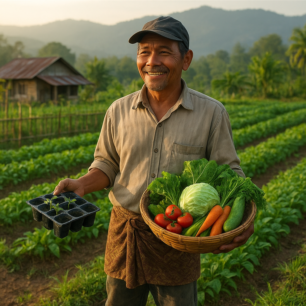 Kisah Bapak Sardi di Aceh Tengah: Dari Bantuan Bibit hingga Panen Kebun yang Menghidupi