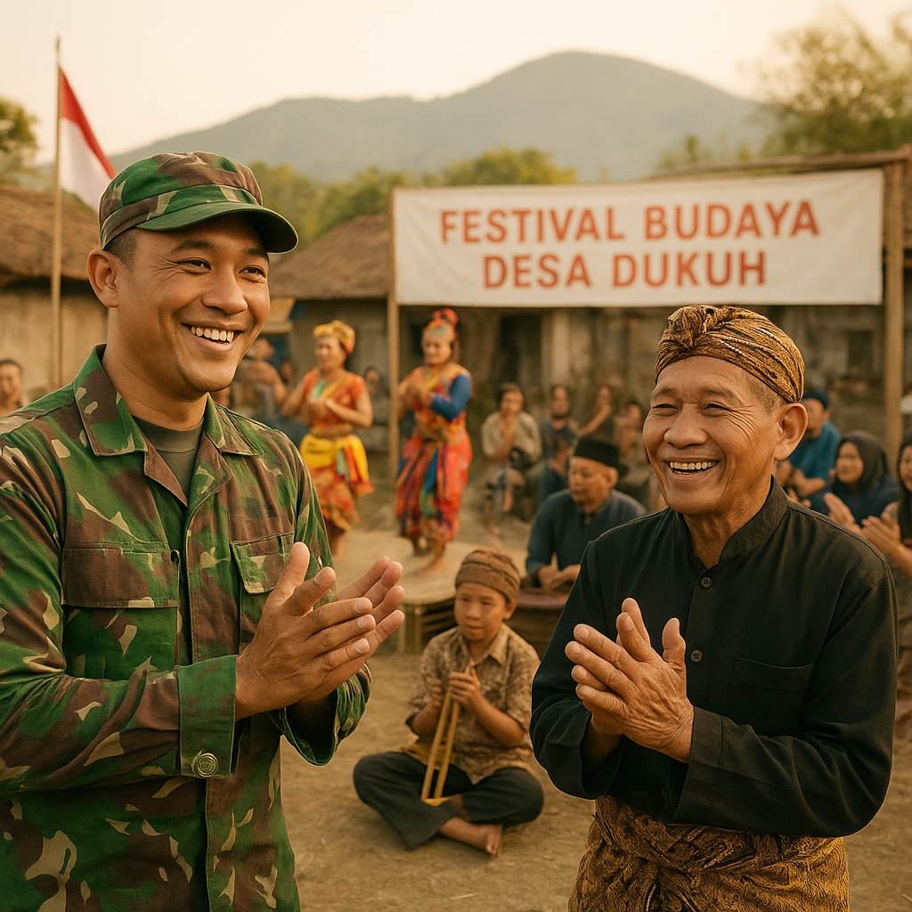 Festival Budaya Desa Dukuh Dipandu TNI, Angkat Kembali Kesenian Tradisional yang Hampir Punah