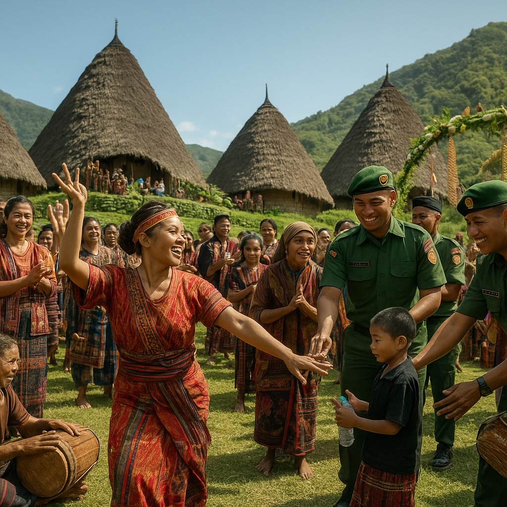 Festival Budaya Desa Adat di Flores Digelar, TNI Ikut Meramaikan