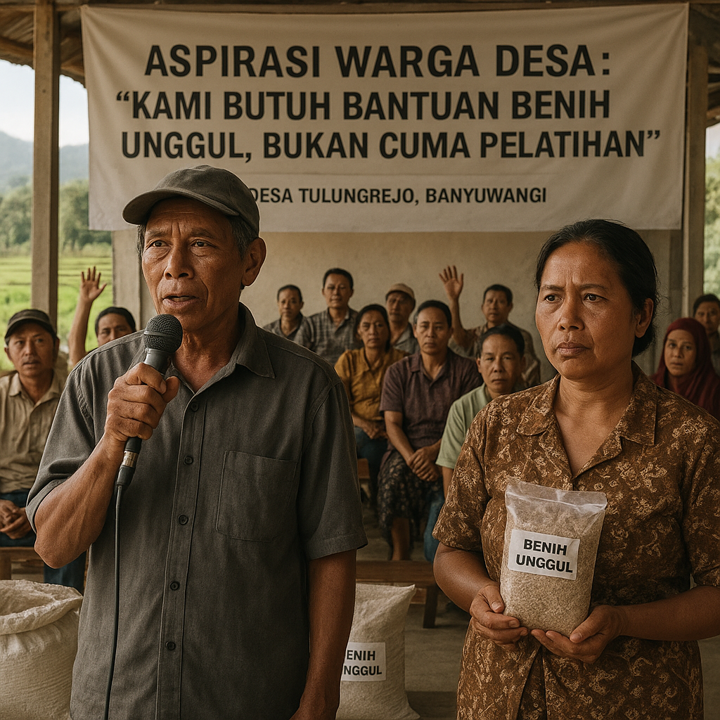 Aspirasi Warga Desa: "Kami Butuh Bantuan Benih Unggul, Bukan Cuma Pelatihan"