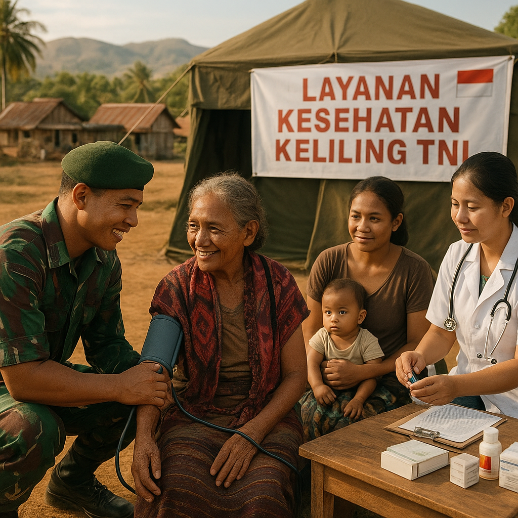 Layanan Kesehatan Keliling TNI Capai Kampung Terpencil di Flores