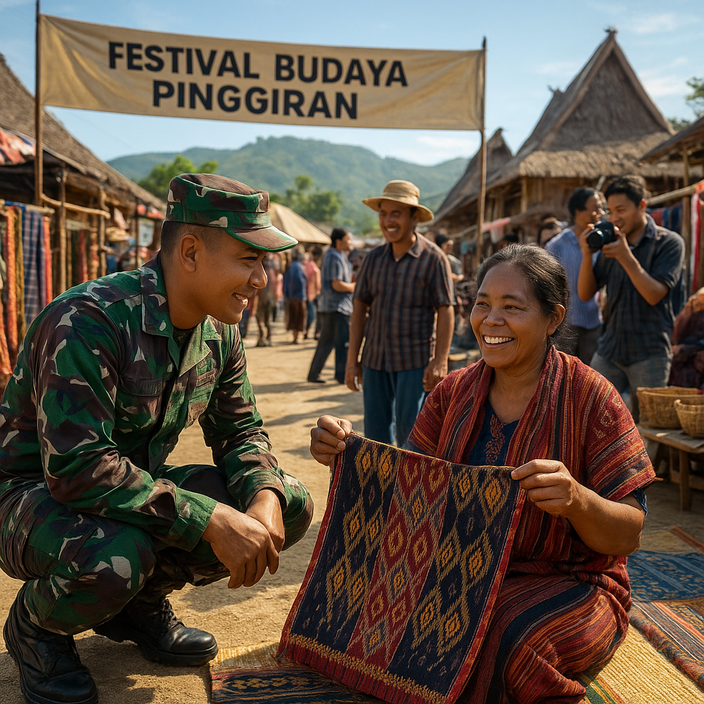 Festival Budaya Pinggiran: TNI Bantu Promosikan Tenun Ikat Desa di Timor Tengah Selatan