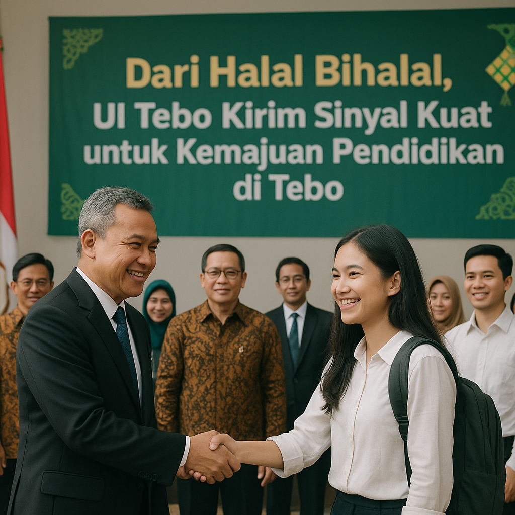 Dari Halal Bihalal, UI Tebo Kirim Sinyal Kuat untuk Kemajuan Pendidikan di Tebo
