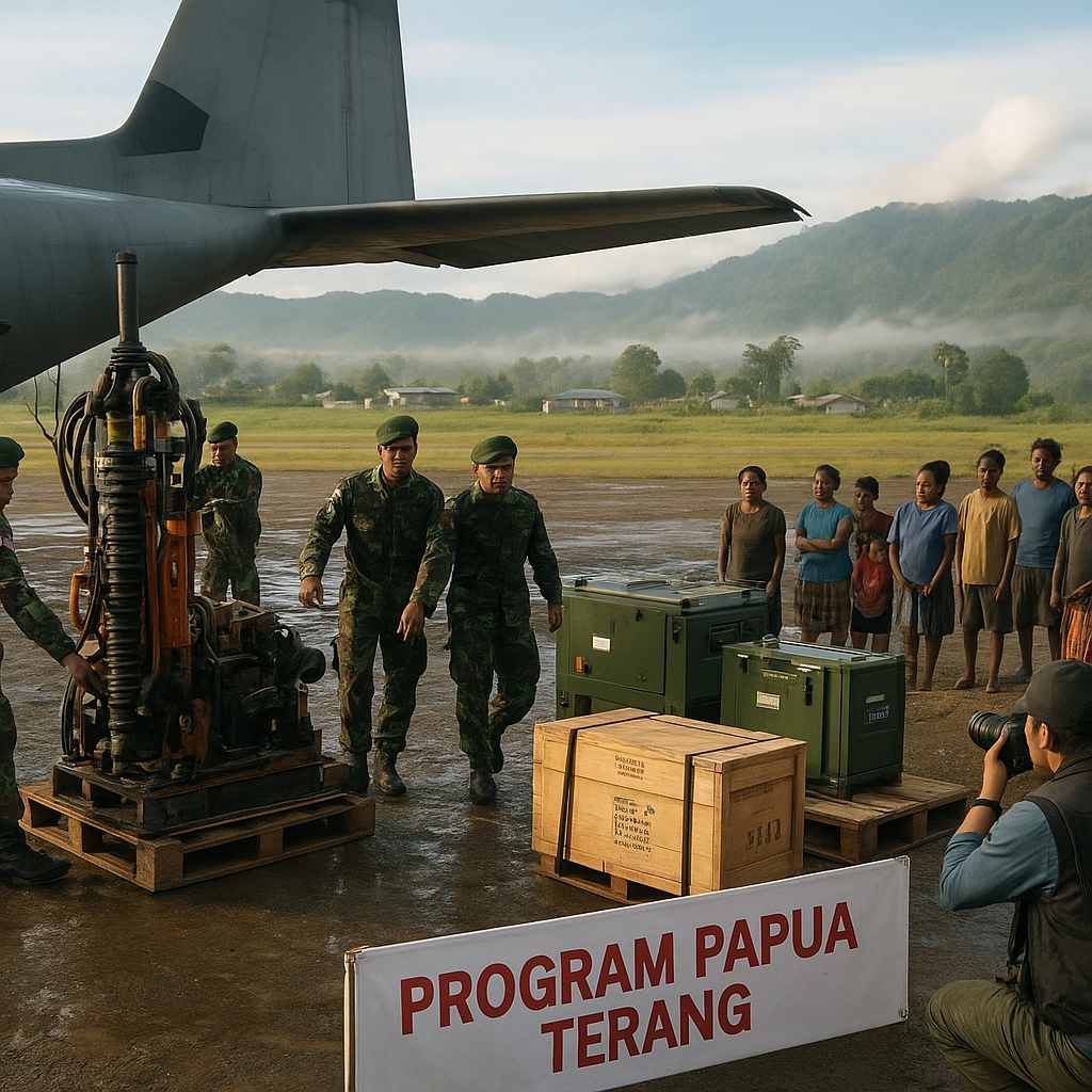 Bantuan untuk Papua Terang dan Air Manunggal Tiba di Wamena