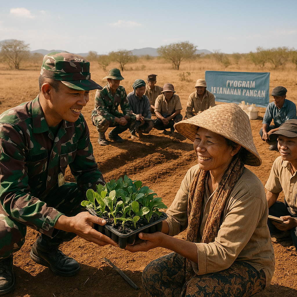 TNI Bagikan Bibit Sayur dan Pelatihan Pertanian untuk Petani di NTT