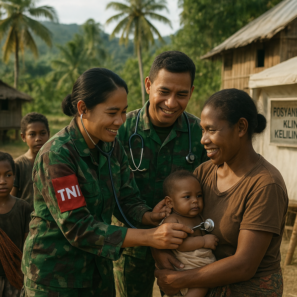 Posyandu Plus: Klinik Keliling TNI di Pedalaman Papua