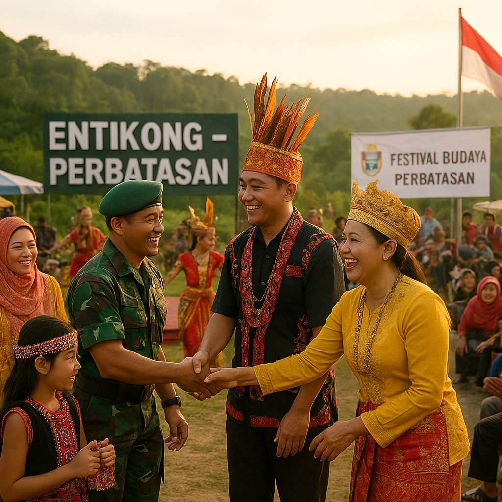 Festival Budaya di Perbatasan, TNI dan Warga Rayakan Keberagaman