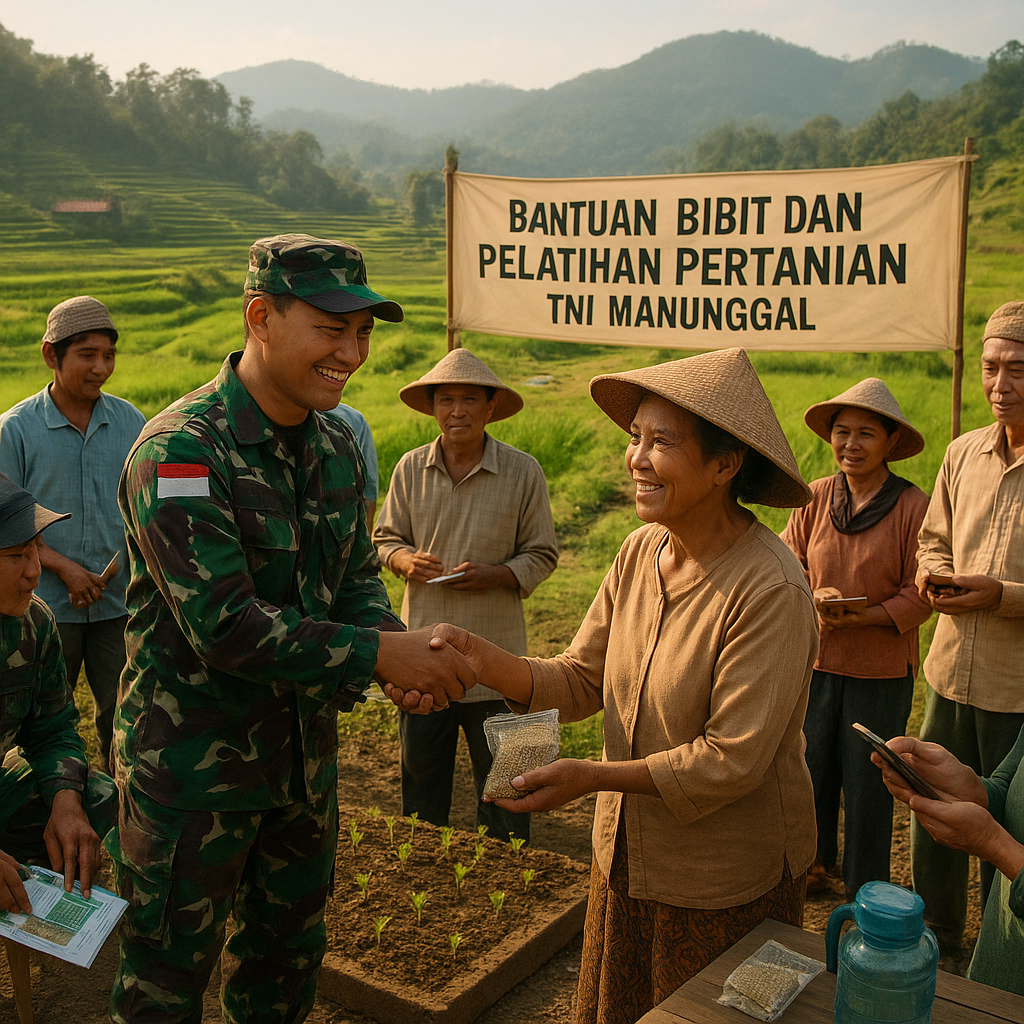 Bantuan Bibit dan Pelatihan Pertanian dari TNI untuk Petani di Lembah Serayu