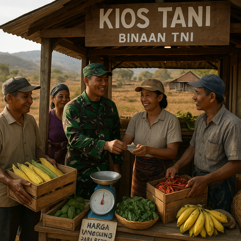 Kabar Desa Kita: Kios Tani Binaan TNI di NTT Sukses Hubungkan Petani Langsung dengan Pasar