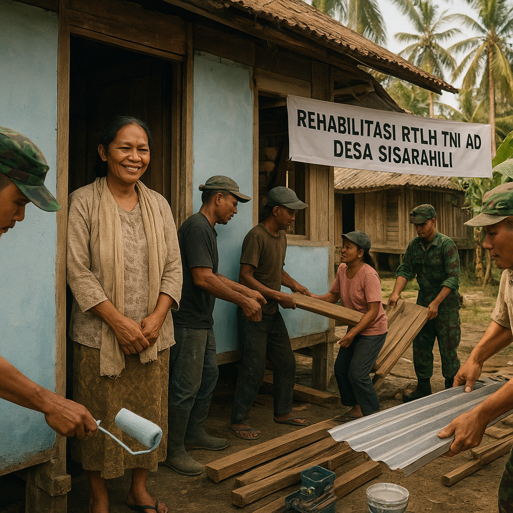 Saat Kepedulian Menjadi Aksi, TNI AD Wujudkan Hunian Layak bagi Warga Nias Selatan
