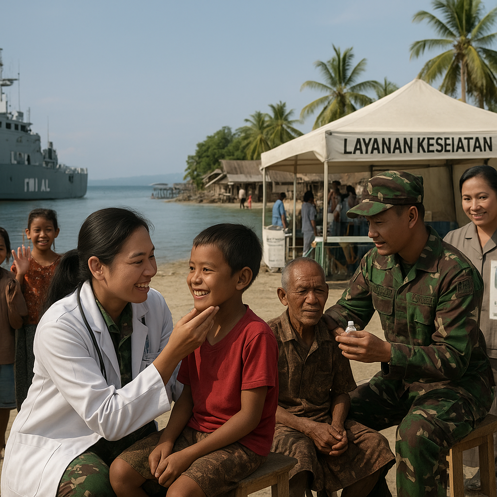 Dokter TNI Berkeliling, Sembuhkan Senyum Anak-anak di Pelosok Halmahera