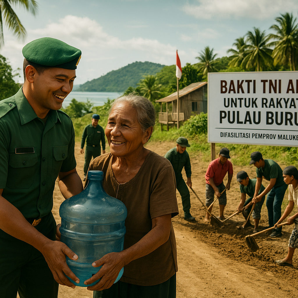 Maluku Fasilitasi Bakti TNI AD untuk Rakyat Pulau Buru, Sinergi untuk Kesejahteraan