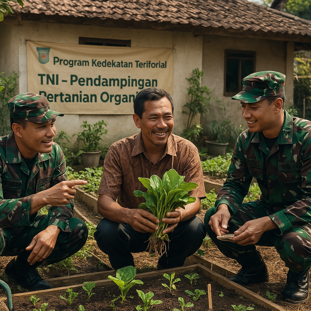 Kisah Bapak Soleh: Dari Petani Biasa Menjadi Mitra Prajurit Kembangkan Kebun Sayur Organik