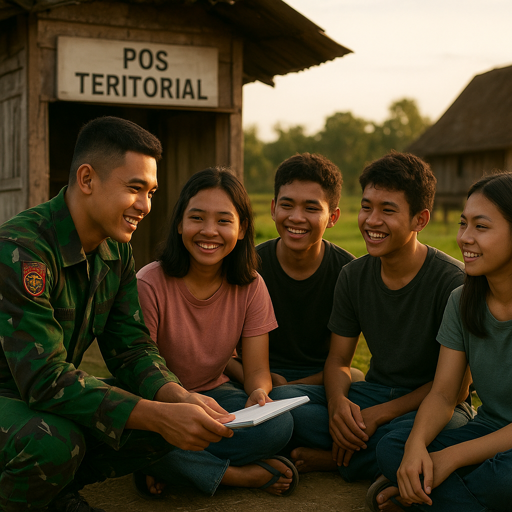Cerita dari Pos Teritorial: Prajurit Menjadi Mentor bagi Remaja Desa