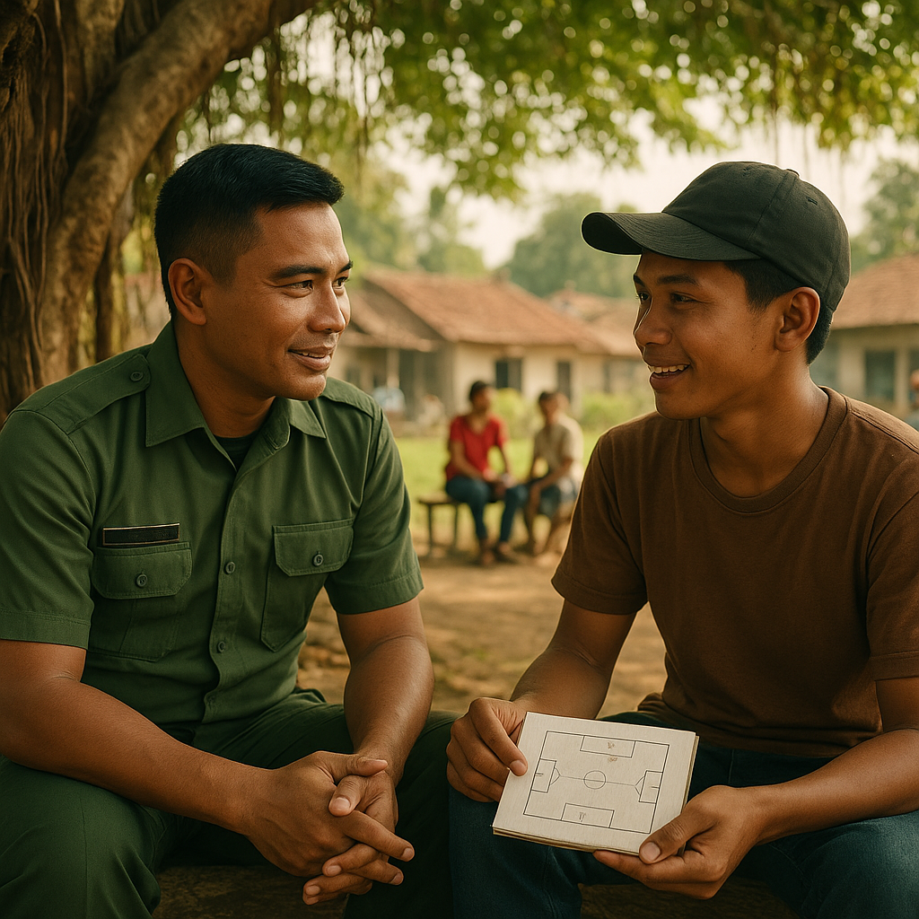 Tanya Jawab Santai Prajurit dan Pemuda Desa: Aspirasi untuk Kampung Halaman