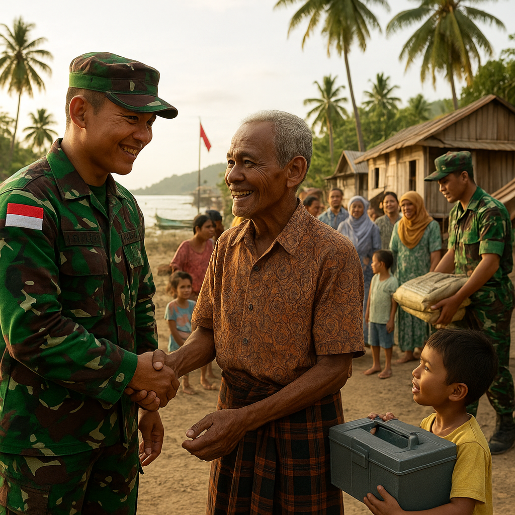 Karya Bakti Skala Besar TNI Tiba di Talaud, Sapa Hangat untuk Warga Pelosok di Beranda Depan NKRI