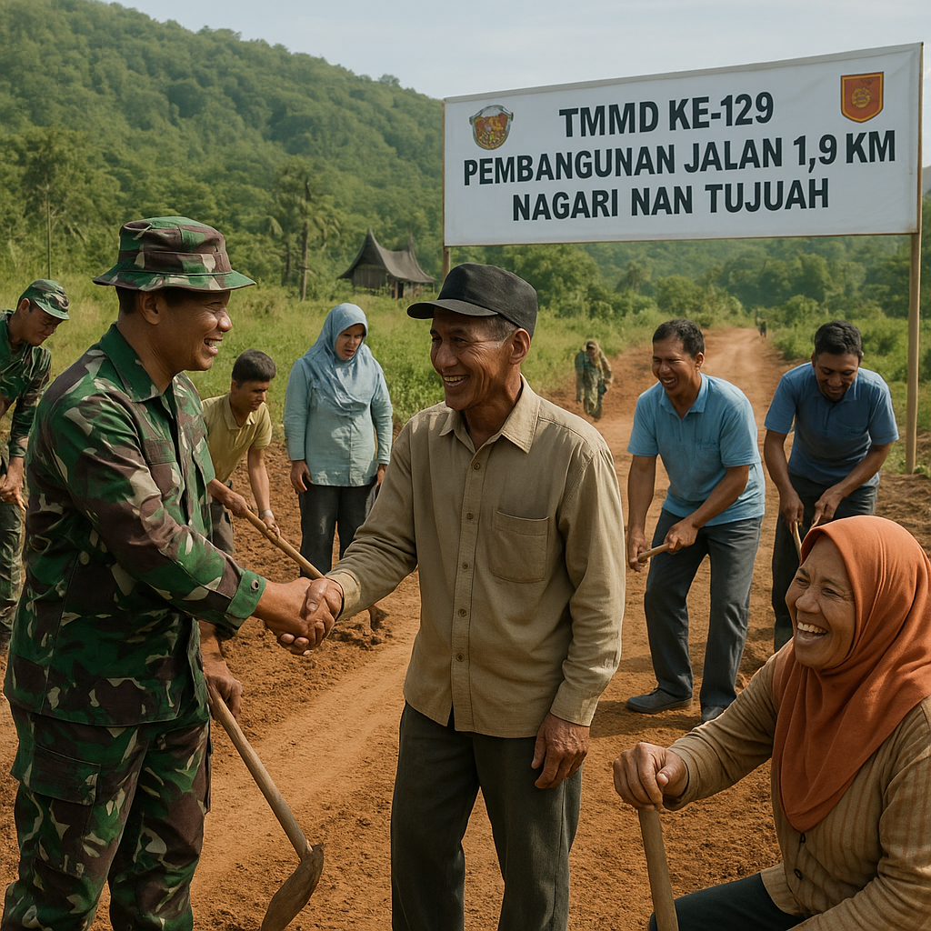 Akses Ekonomi Nagari Nan Tujuah Dibuka lewat Pembangunan Jalan 1,9 Km