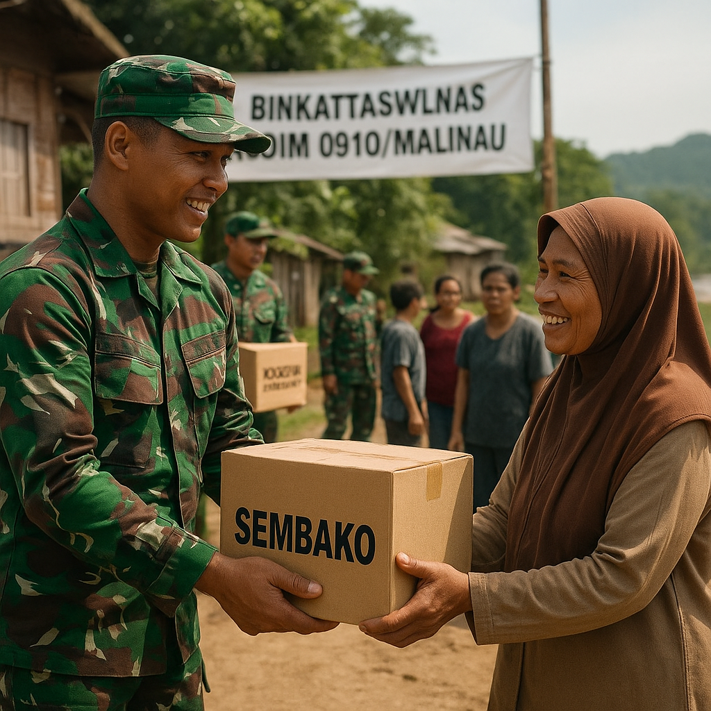 Senyum dan Sembako untuk Warga Perbatasan di Malinau