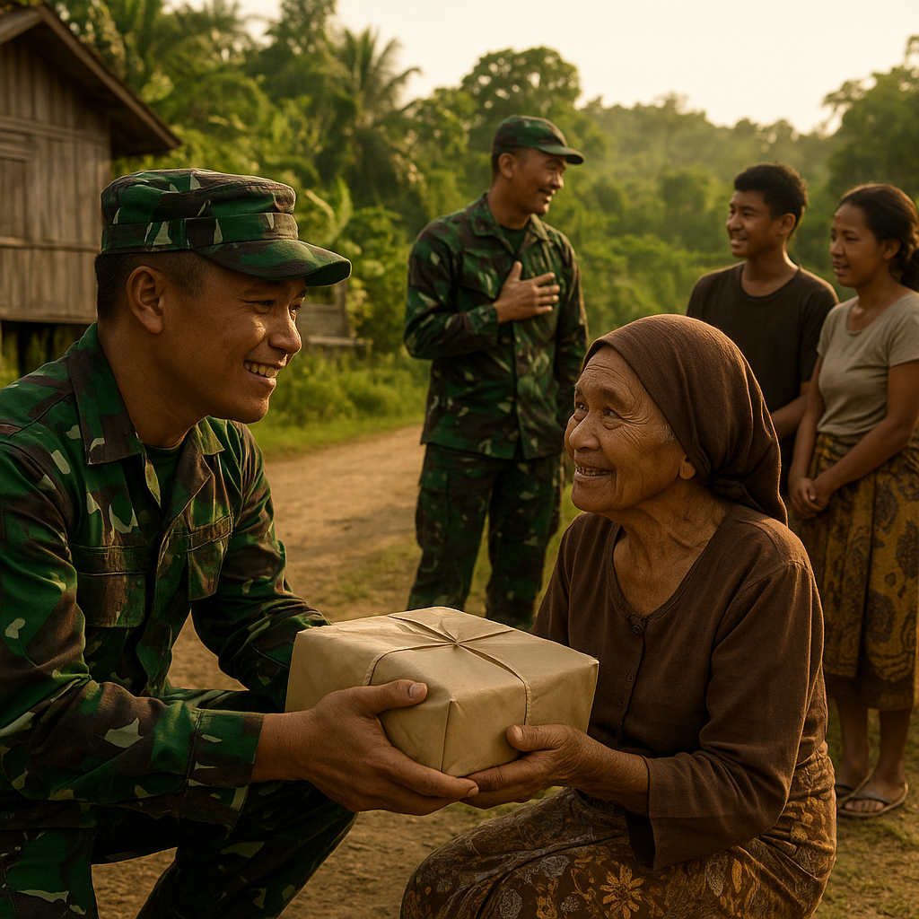 Bantuan TNI Sampai ke Pelosok Malinau, Warga Perbatasan RI-Malaysia Merasa Diperhatikan