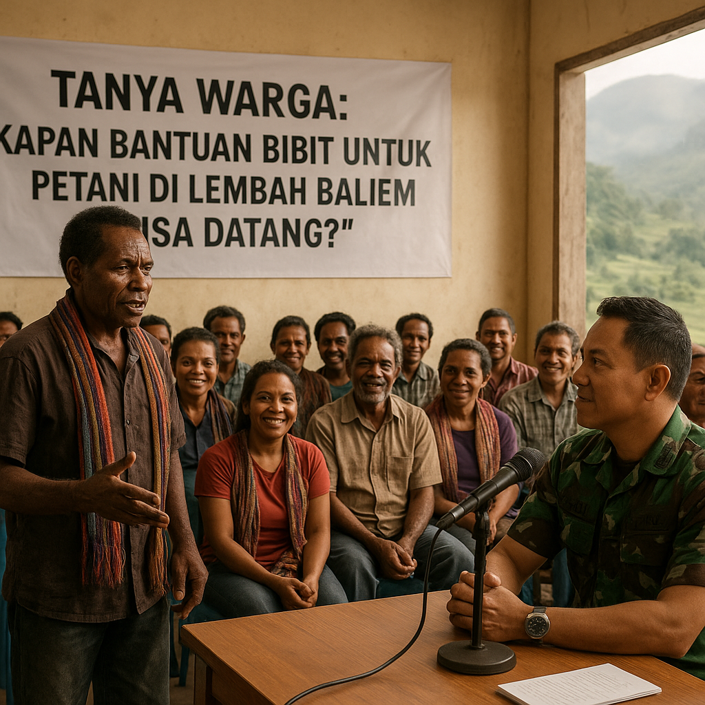 Tanya Warga: "Kapan Bantuan Bibit untuk Petani di Lembah Baliem Bisa Datang?"