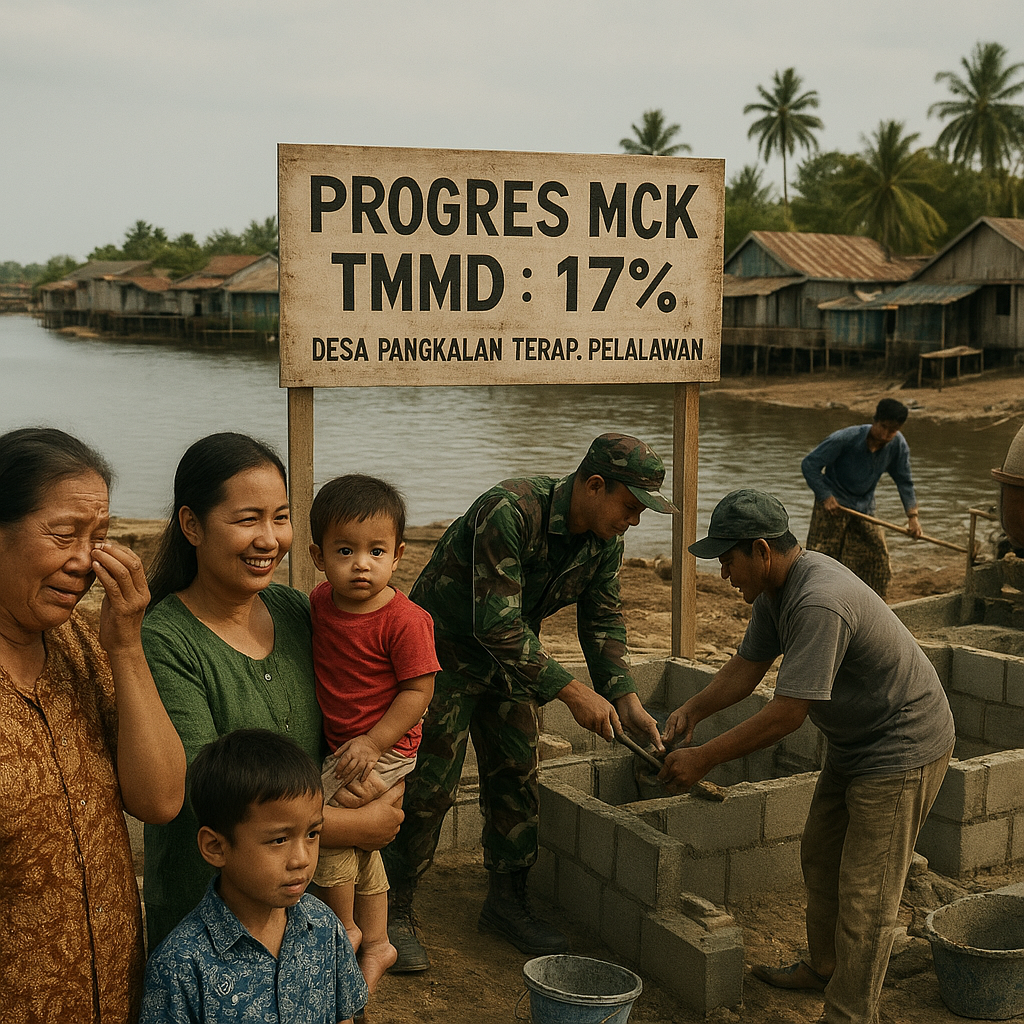 Progres MCK TMMD di Pangkalan Terap Capai 17 Persen, Jawab Kebutuhan Sanitasi Warga Pesisir