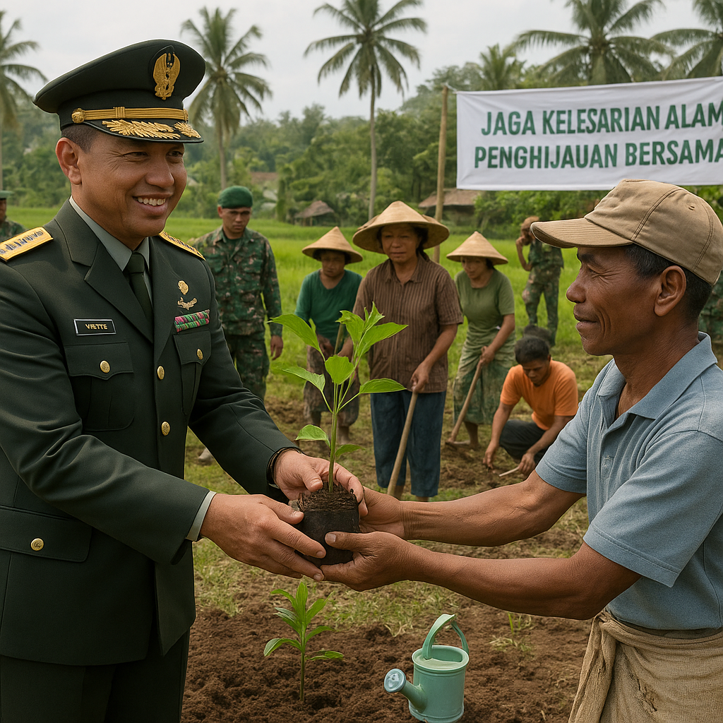 Jaga Kelestarian Alam, Pangdam IV/Diponegoro Ajak Seluruh Jajaran Lakukan Penghijauan