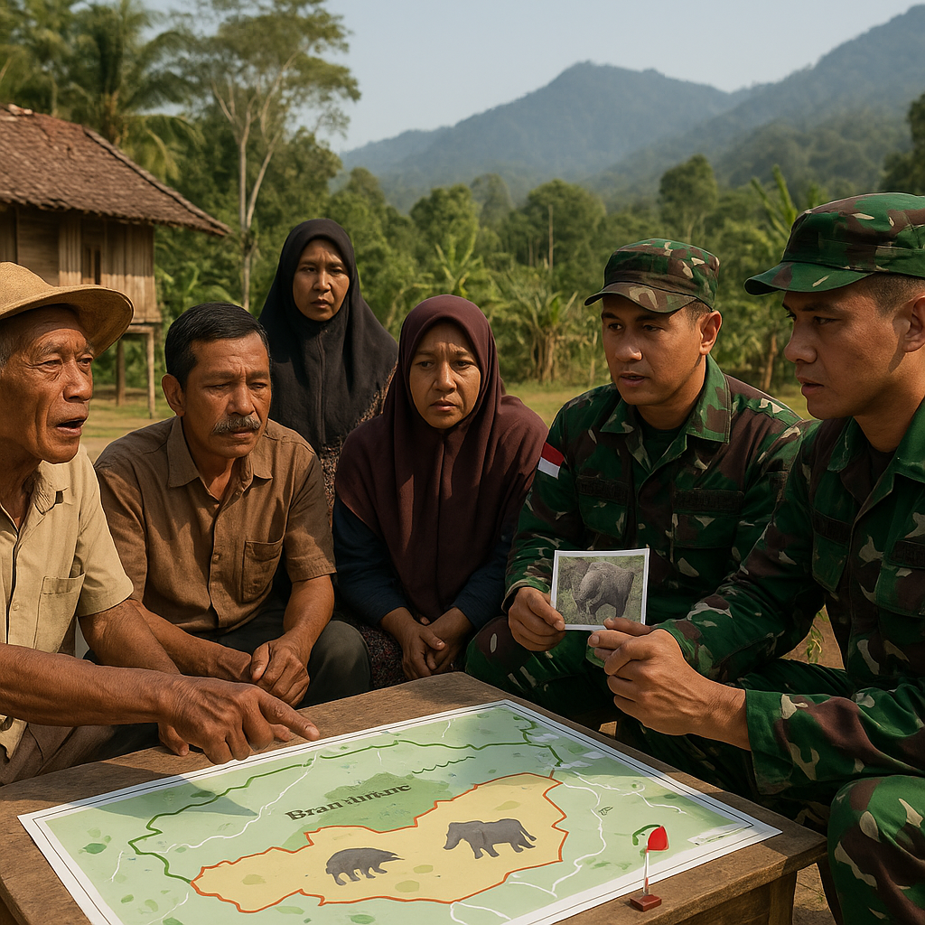 Warga Desa Penyangga Taman Nasional Keluhkan Konflik dengan Satwa Liar, Minta Solusi TNI