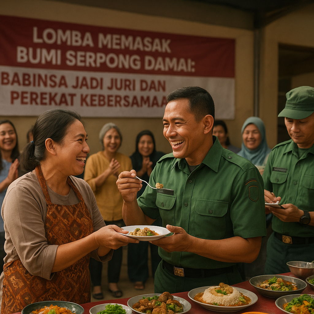 Lomba Memasak ala Bumi Serpong Damai: Babinsa Jadi Juri dan Perekat Kebersamaan