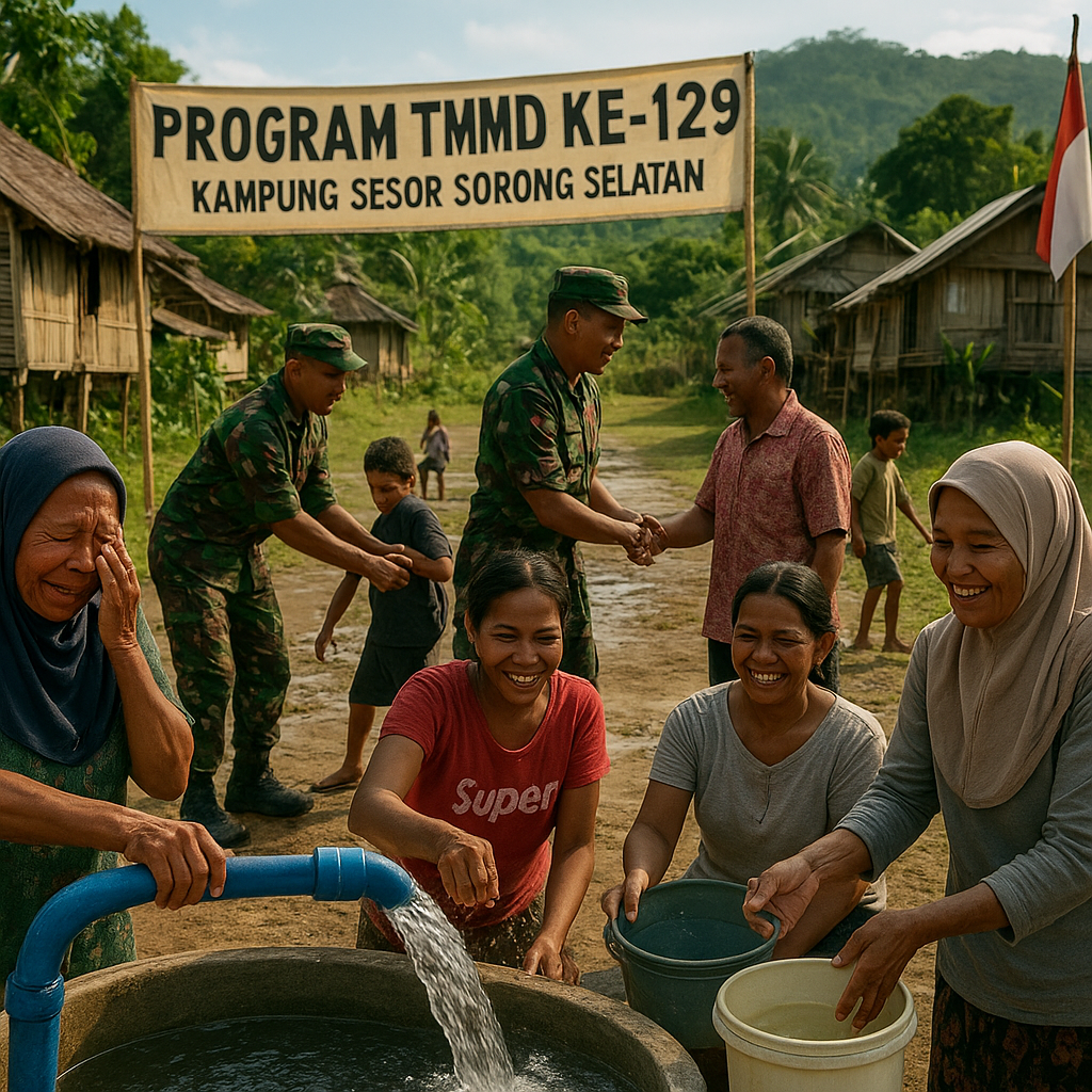 Air Bersih Mengalir Lancar, Warga Kampung Sesor Kini Bebas Rasa Khawatir