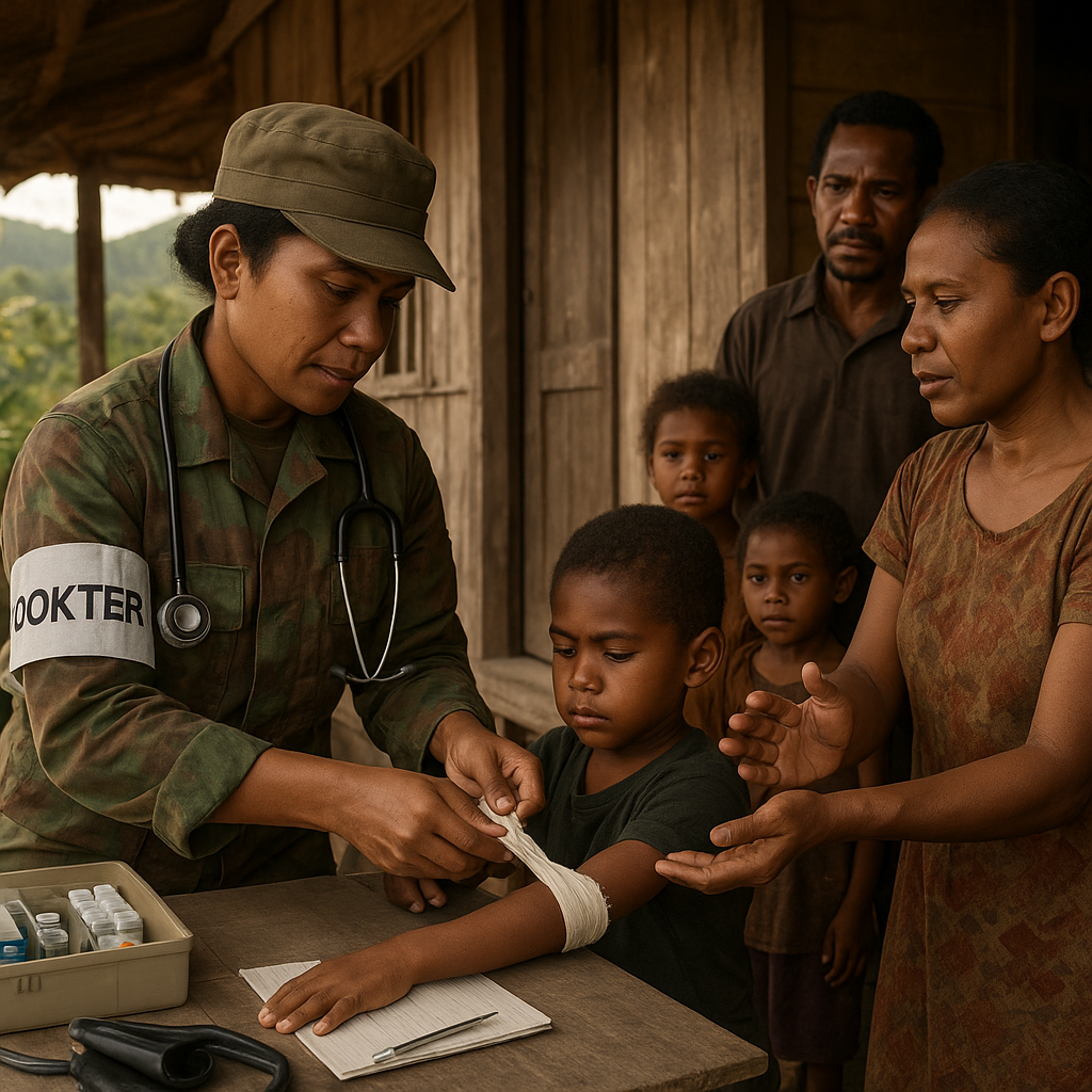 Kisah Dokter Prajurit di Pos Terpencil Papua: Dari Buka Praktek Dadakan hingga Jadi Guru Bantu
