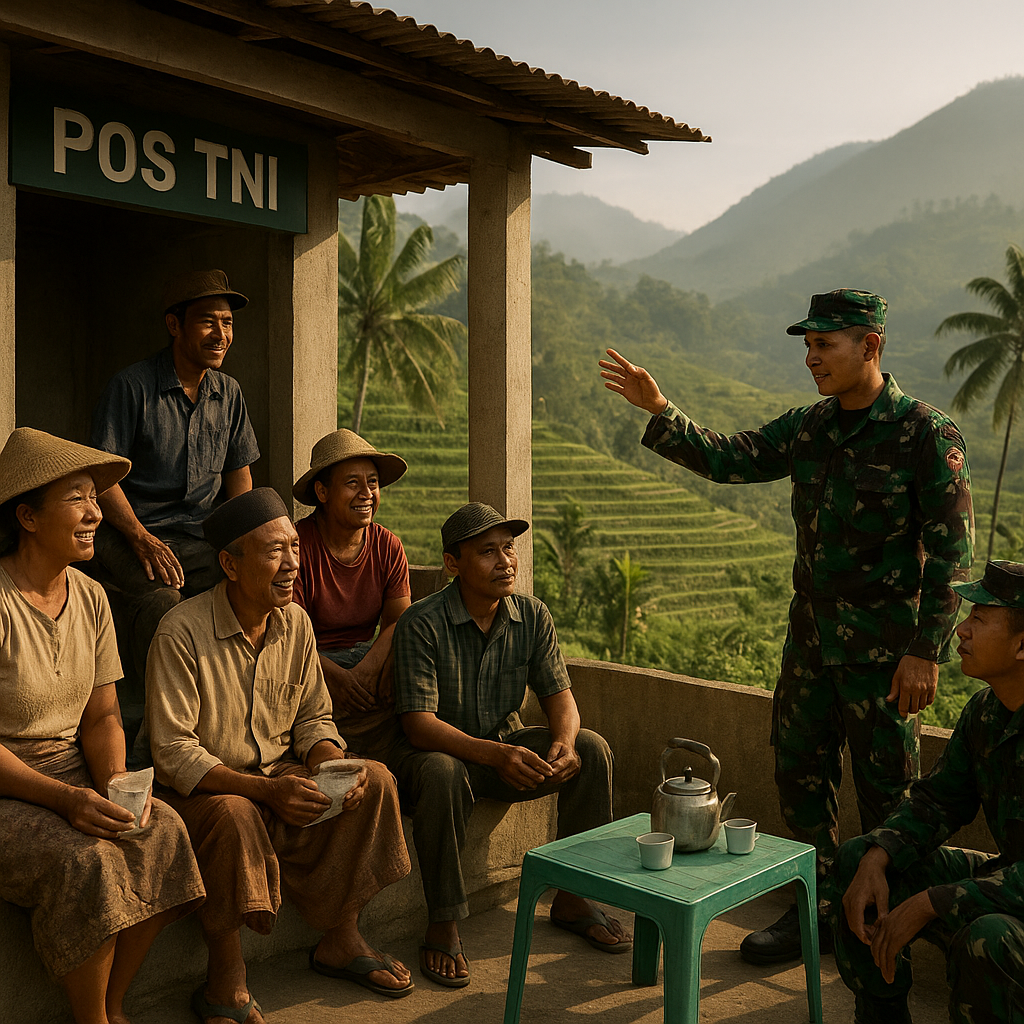 Dari Pos TNI Jadi Tempat Bertanya: Warga Lereng Gunung Curhat Soal Pupuk dan Bibit Unggul