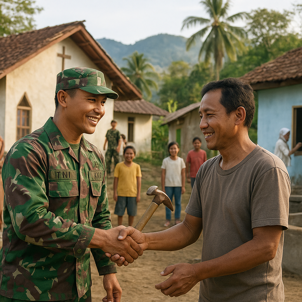 Warga Poso Sambut Hangat Program Serbuan Teritorial TNI, Banyak Fasilitas Diperbaiki