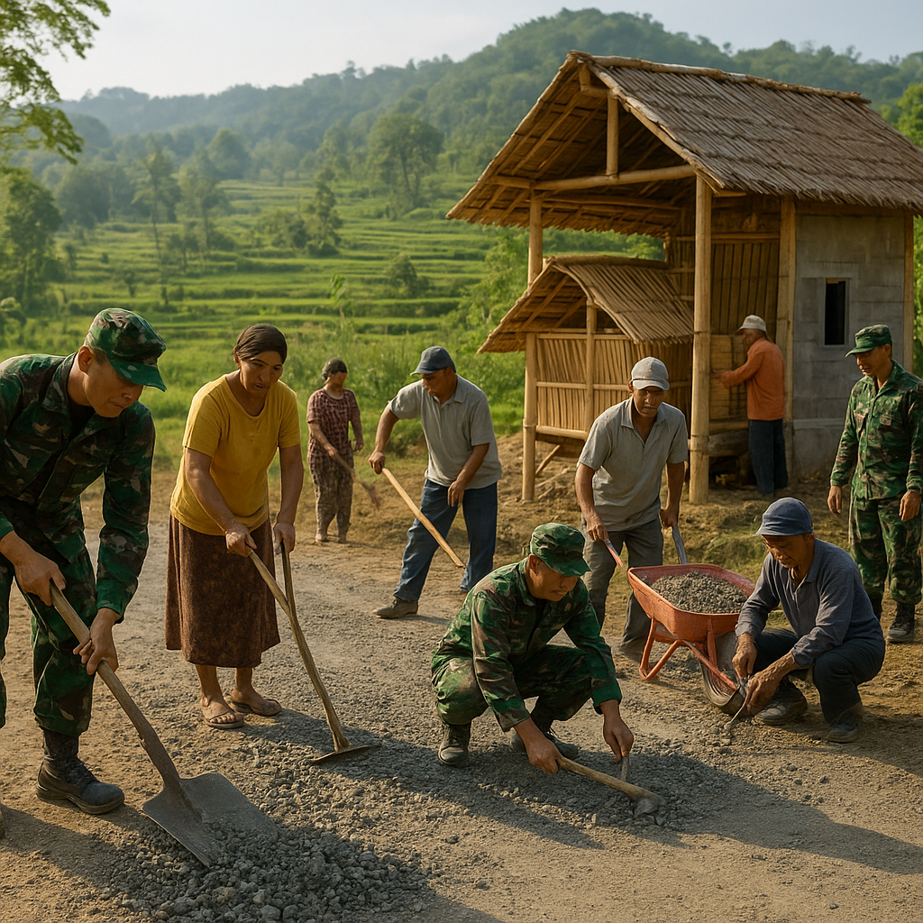 TNI AD Perkuat Desa Cianjur lewat TMMD, dari Jalan hingga Lumbung Pangan