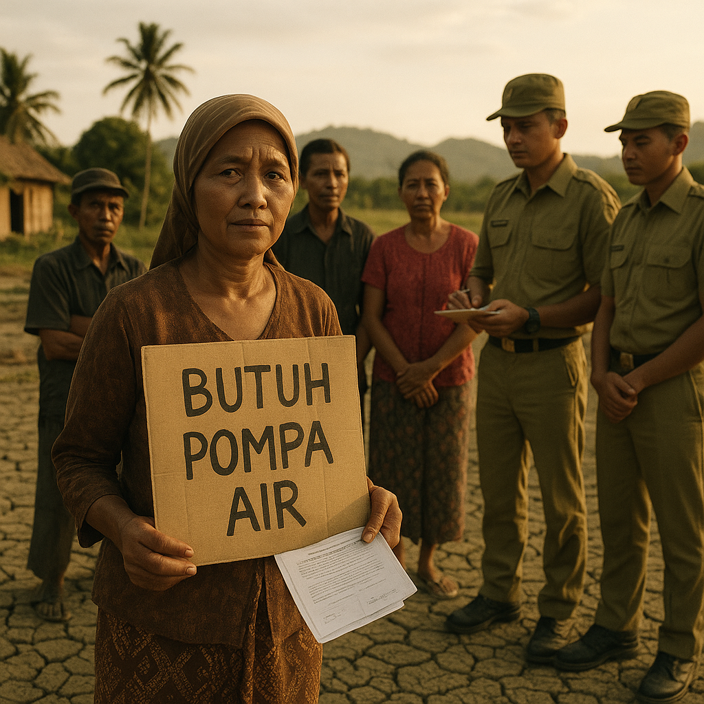 Warga Desa di Perbatasan Aspirasi Butuh Bantuan Pompa Air untuk Lahan Pertanian