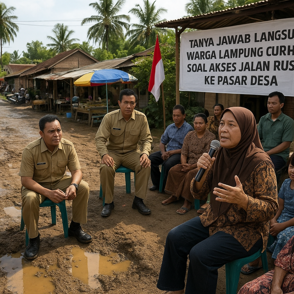 Tanya Jawab Langsung: Warga Lampung Curhat soal Akses Jalan Rusak ke Pasar Desa