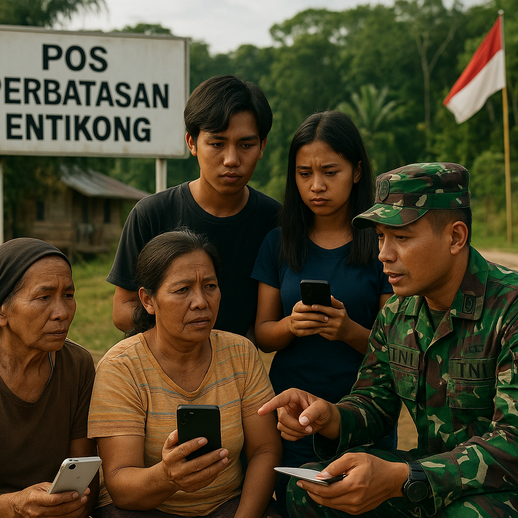 Warga Perbatasan di Kalimantan Tanyakan Akses Internet, TNI Akan Bantu Koordinasi dengan Provider
