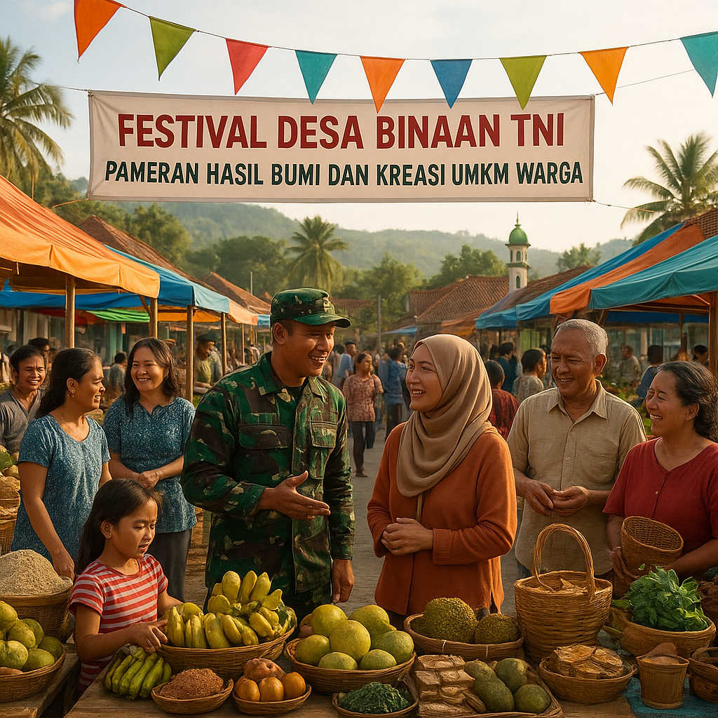 Festival Desa Binaan TNI: Pameran Hasil Bumi dan Kreasi UMKM Warga