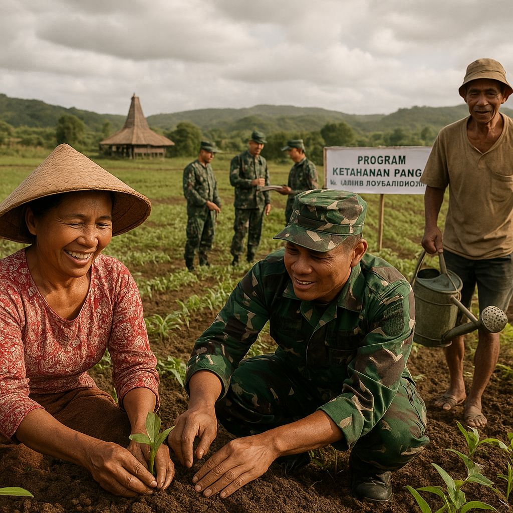 Mendung Berbuah Bahagia: Program TNI Manfaatkan Lahan Tidur untuk Ketahanan Pangan di Sumba
