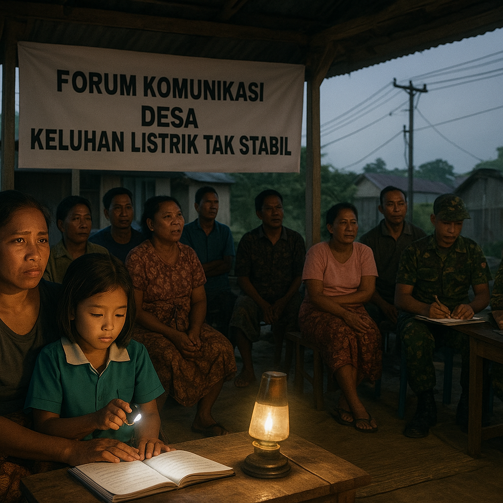 "Kami Butuh Listrik yang Stabil," Keluh Warga Desa di Perbatasan Kalimantan