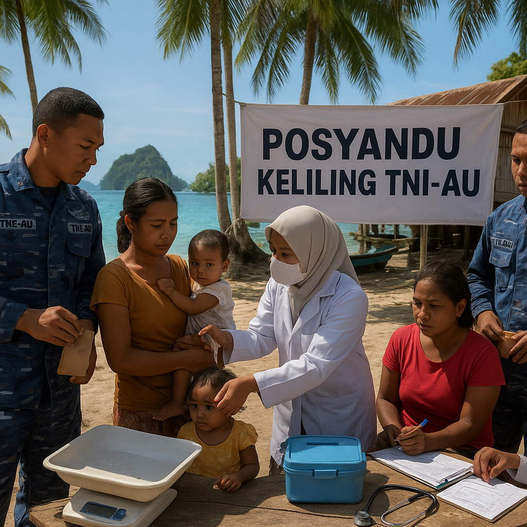 Posyandu Keliling TNI-AU: Layanan Kesehatan Sampai ke Pelosok Kepulauan