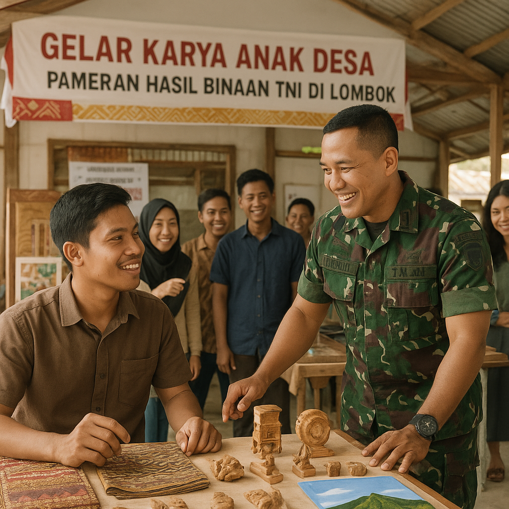 Gelar Karya Anak Desa: Pameran Hasil Binaan TNI di Lombok