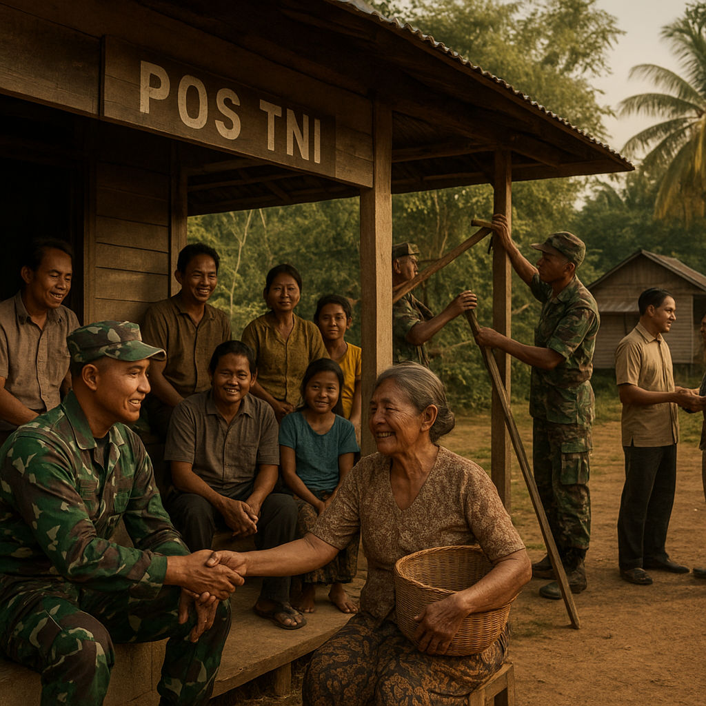 Cerita dari Tapal Batas: Pos TNI Jadi Tempat Mengadu dan Berkumpul Warga