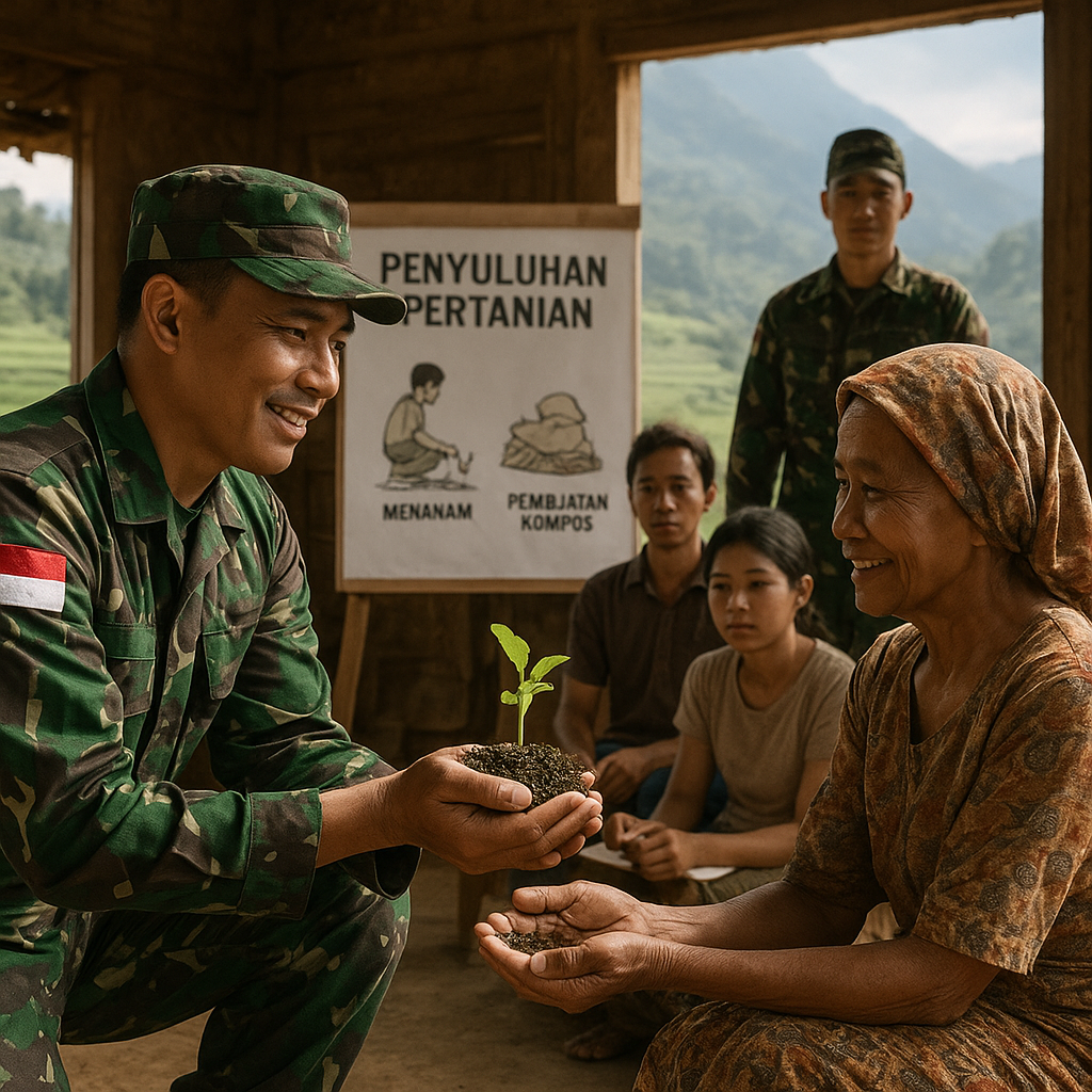 Warga Pegunungan Meratus Antusias Ikuti Penyuluhan Pertanian dari TNI