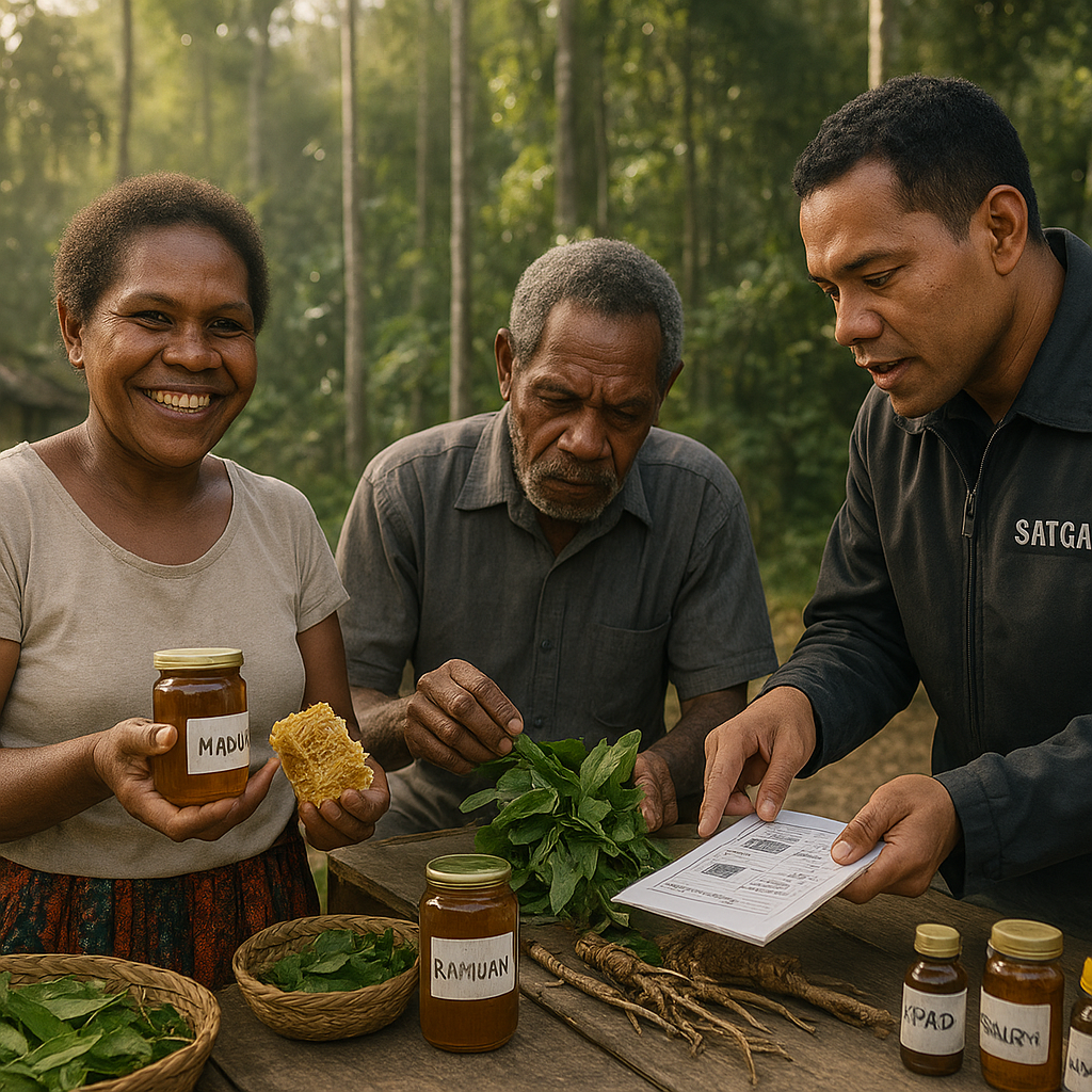 Dari Hutan ke Meja Makan: Satgas Bantu Warga Papua Manfaatkan Hasil Hutan Non-Kayu